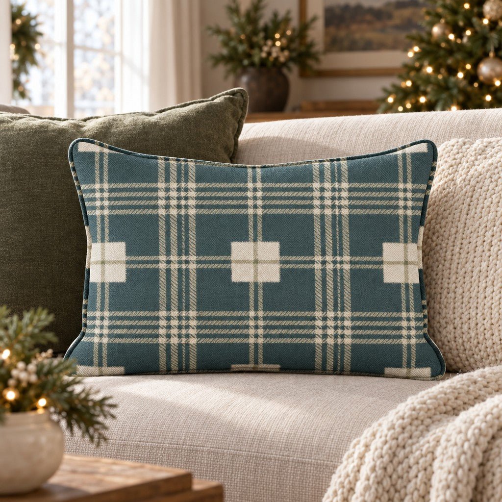 Fireside Flannel Throw Pillow throw pillow - Hillcroft Home