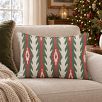 Fireside Ikat Stripe Throw Pillow throw pillow - Hillcroft Home