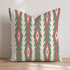 Fireside Ikat Stripe Throw Pillow throw pillow - Hillcroft Home