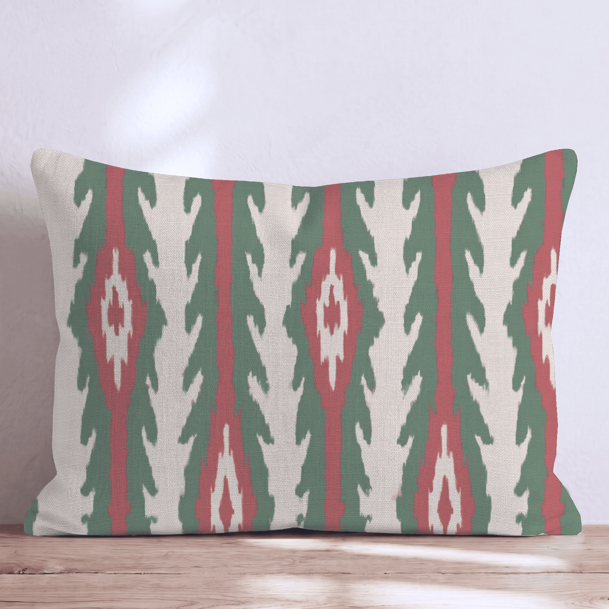 Fireside Ikat Stripe Throw Pillow throw pillow - Hillcroft Home