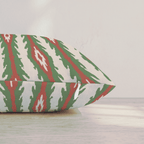Fireside Ikat Stripe Throw Pillow throw pillow - Hillcroft Home