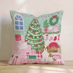 Fireside Stocking Cavalier King Charles Spaniel Throw Pillow - Hillcroft Home