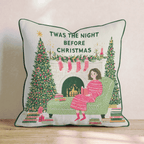 Fireside Story Night Throw Pillow - Hillcroft Home