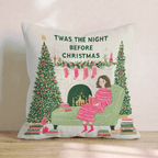 Fireside Story Night Throw Pillow - Hillcroft Home