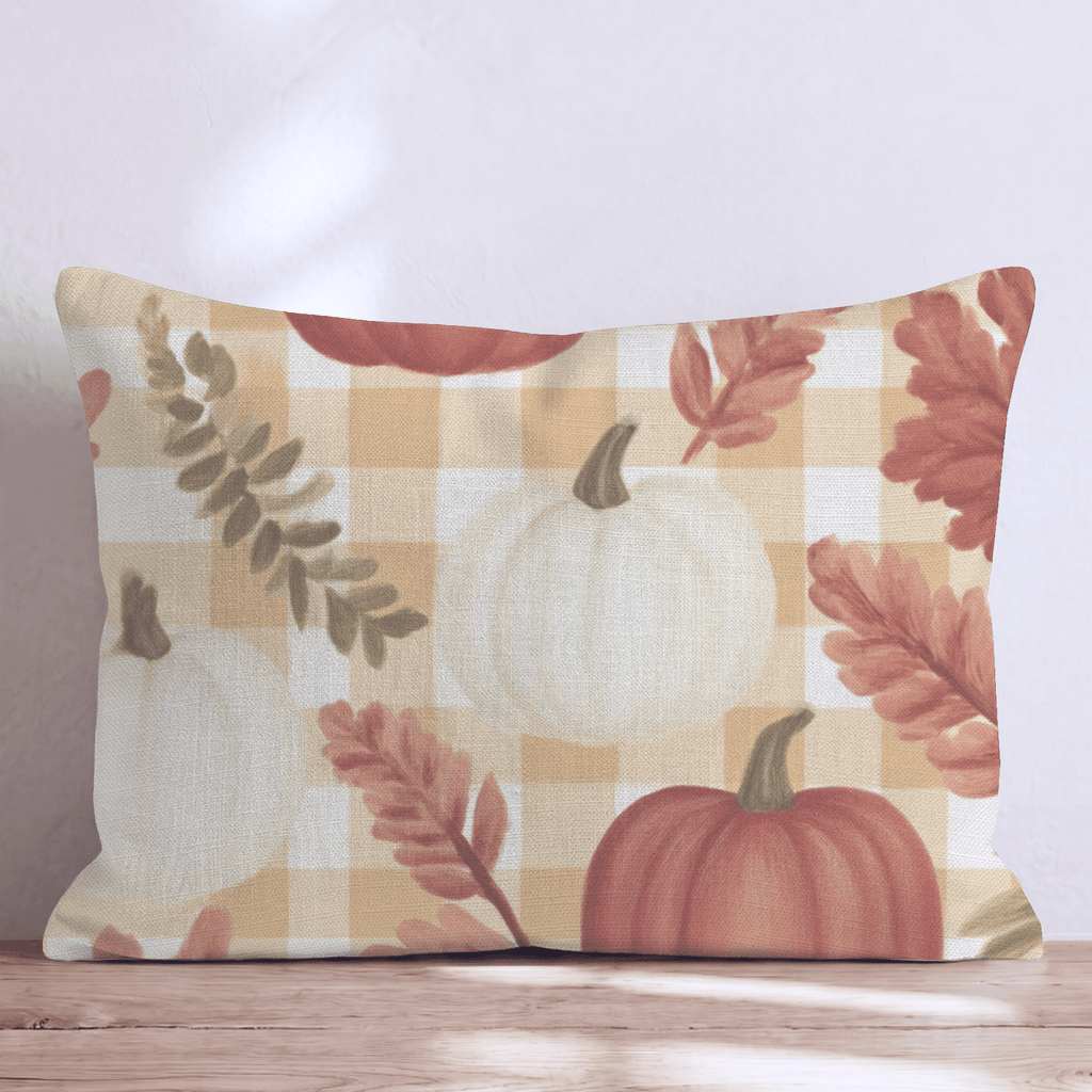First Harvest Gingham Throw Pillow - Hillcroft Home