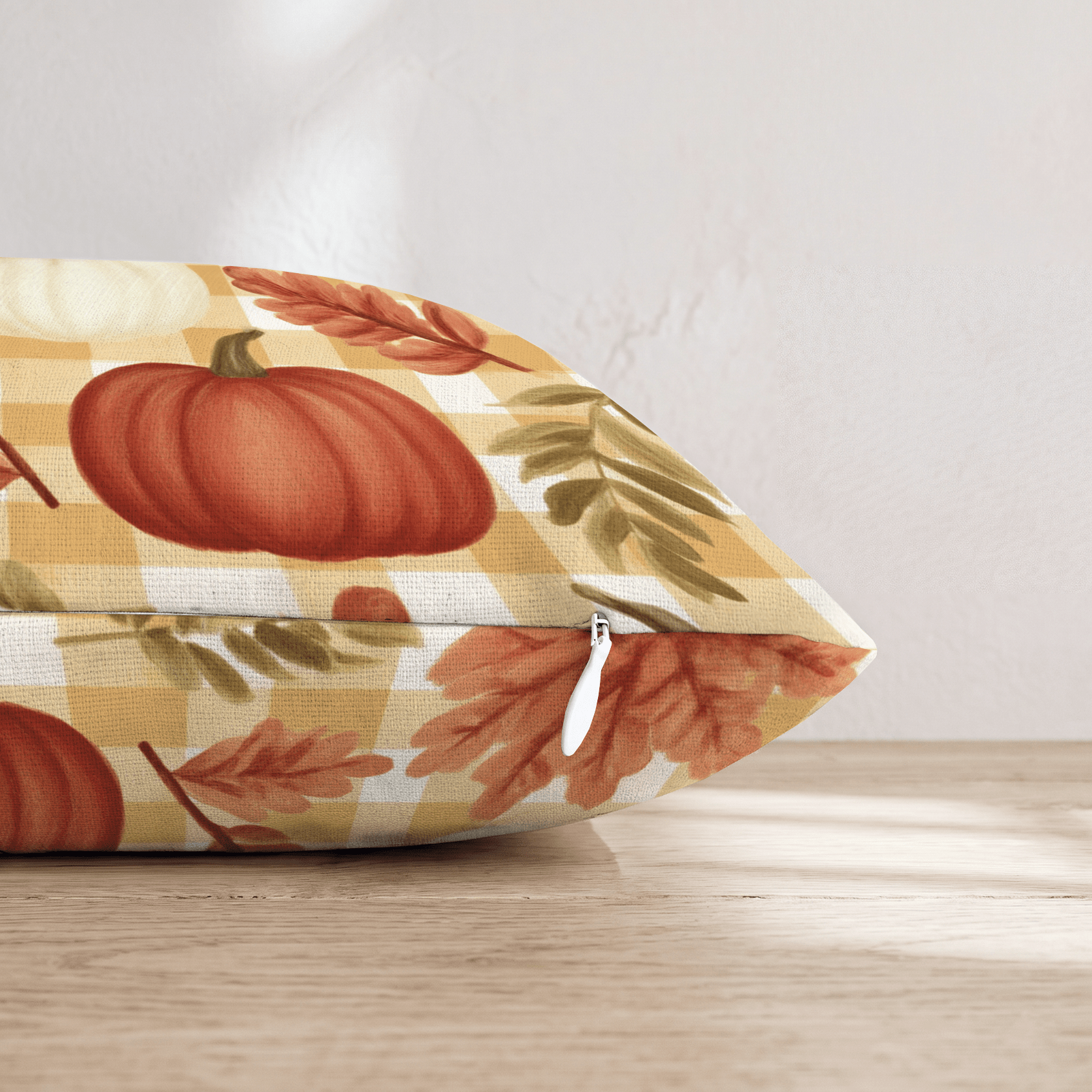First Harvest Gingham Throw Pillow - Hillcroft Home