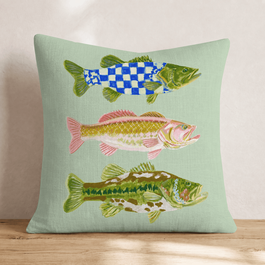 Fish Trio Throw Pillow - Hillcroft Home