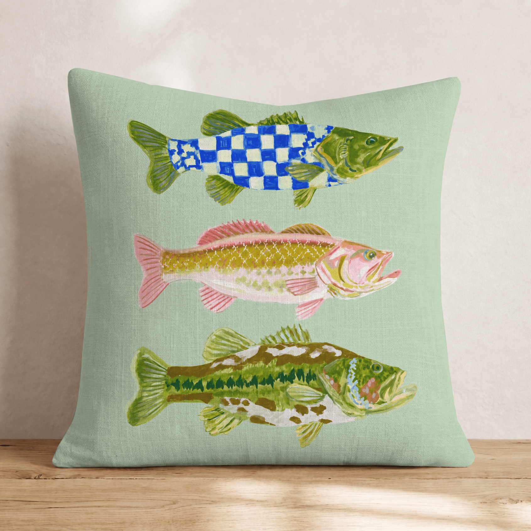 Fish Trio Throw Pillow - Hillcroft Home