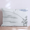 Fishing Element Throw Pillow - Hillcroft Home