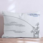 Fishing Element Throw Pillow - Hillcroft Home
