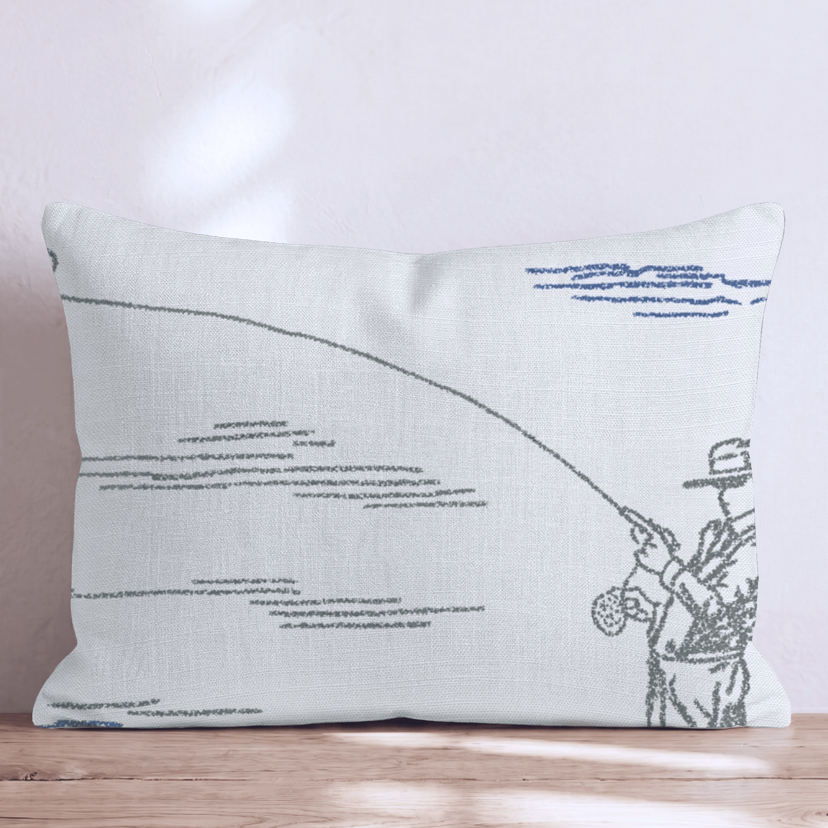Fishing Element Throw Pillow - Hillcroft Home