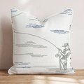 Fishing Element Throw Pillow - Hillcroft Home