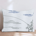 Fishing Element Throw Pillow - Hillcroft Home