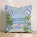 Flamingo Duo Throw Pillow - Hillcroft Home