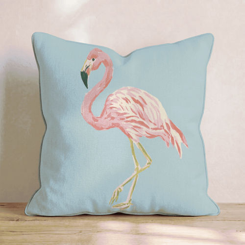 Flamingo Pose Throw Pillow - Hillcroft Home