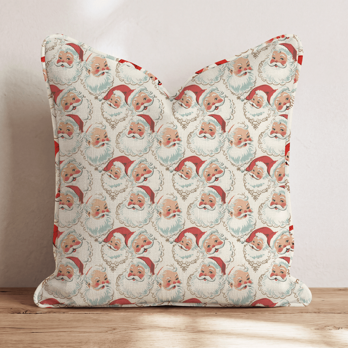 Flea Market Santa Throw Pillow throw pillow - Hillcroft Home