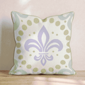 Fleur De Purple Throw Pillow - Hillcroft Home