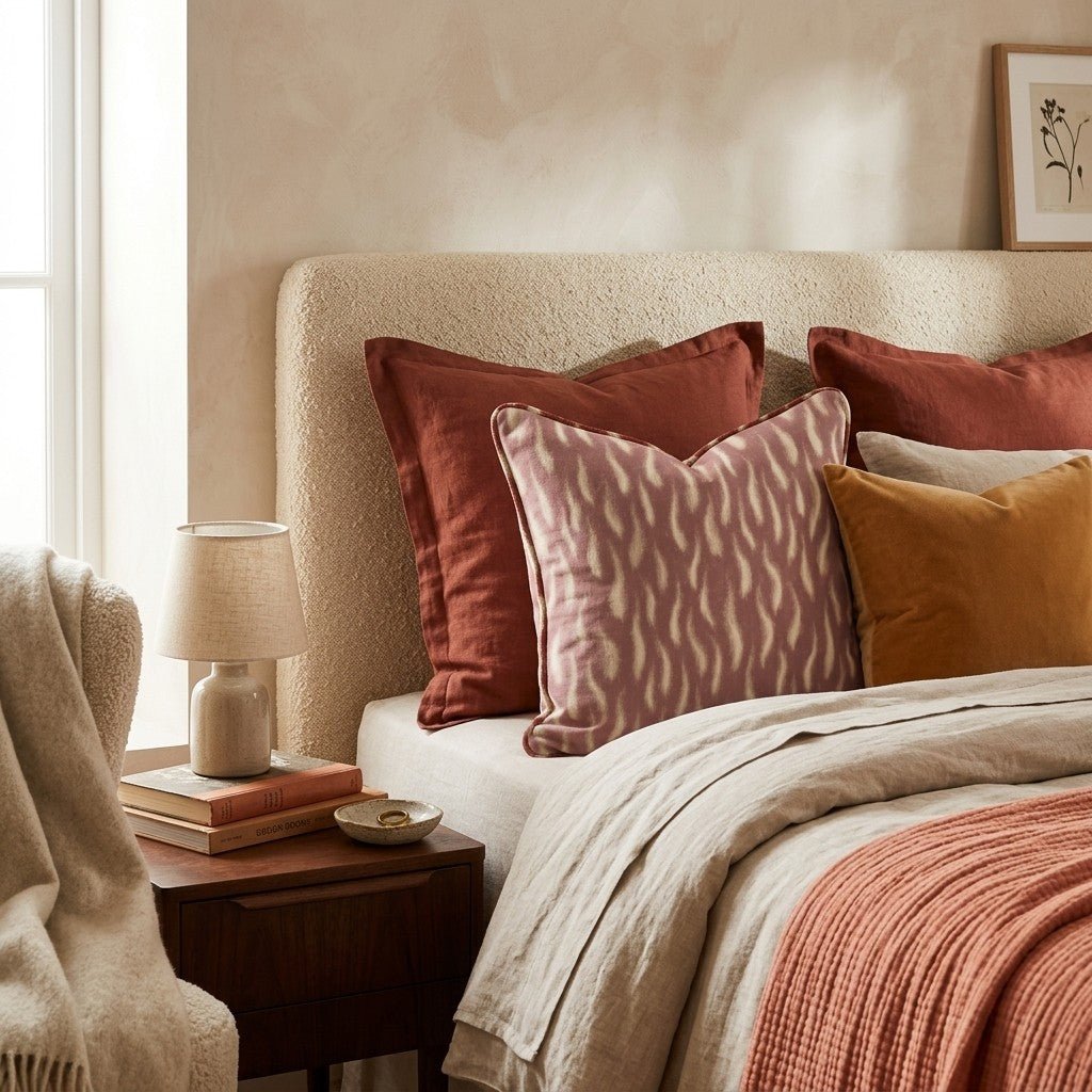 Flicker Flame Stripe Throw Pillow - Hillcroft Home