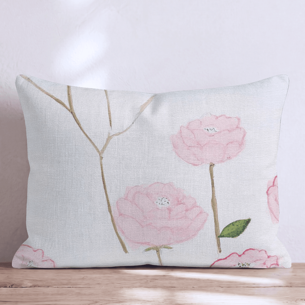 Floating Peony Throw Pillow - Hillcroft Home