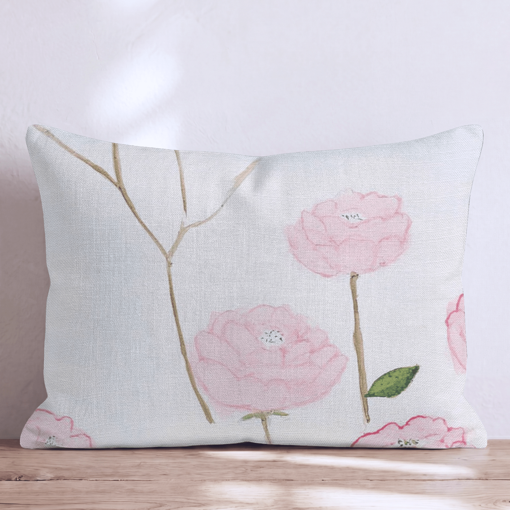 Floating Peony Throw Pillow - Hillcroft Home