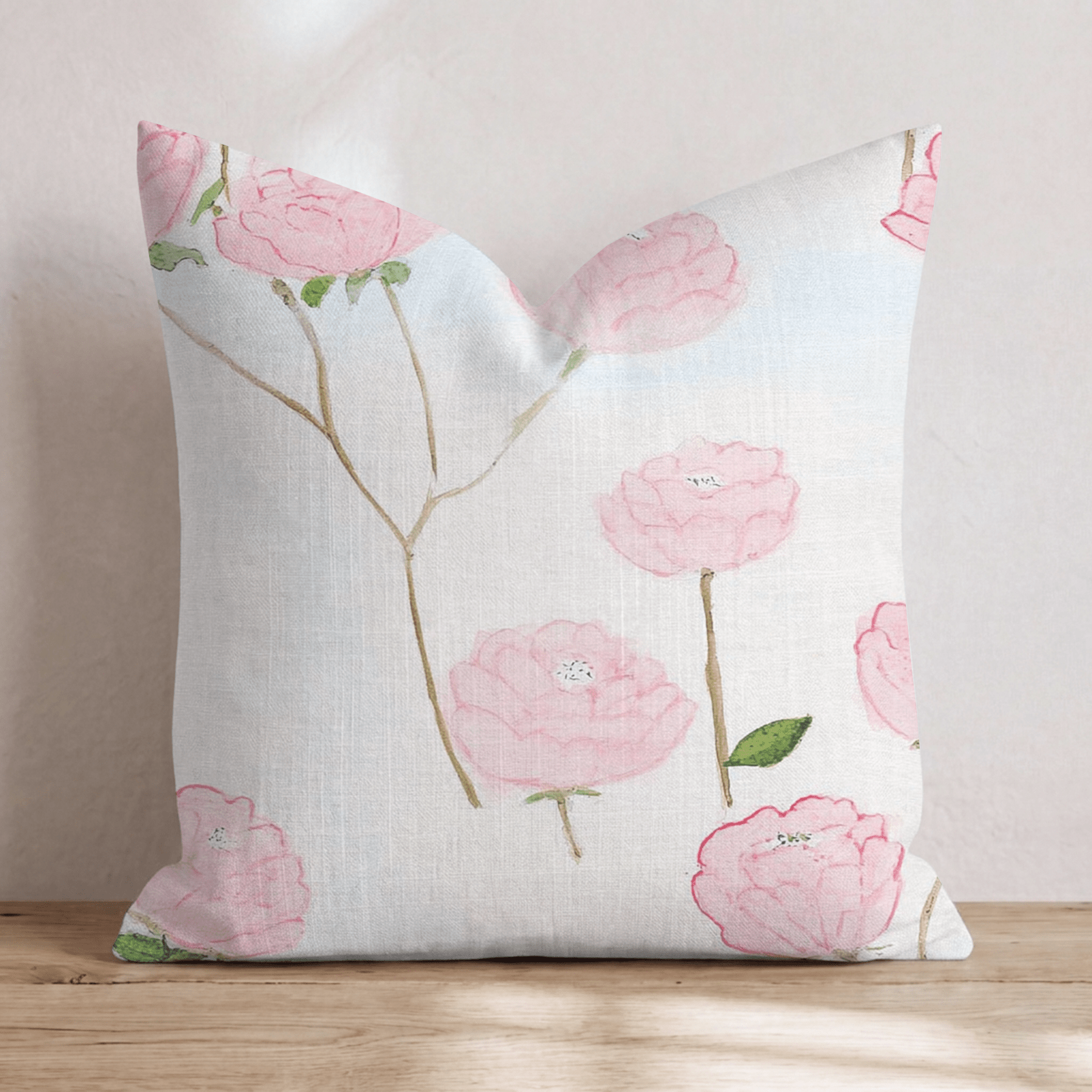 Floating Peony Throw Pillow - Hillcroft Home