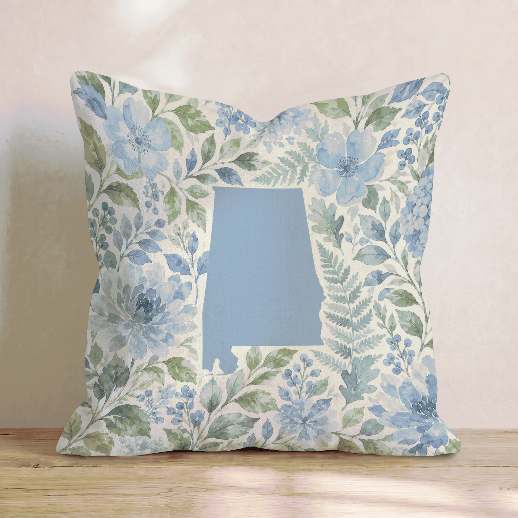 Floral Alabama Throw Pillow - Hillcroft Home
