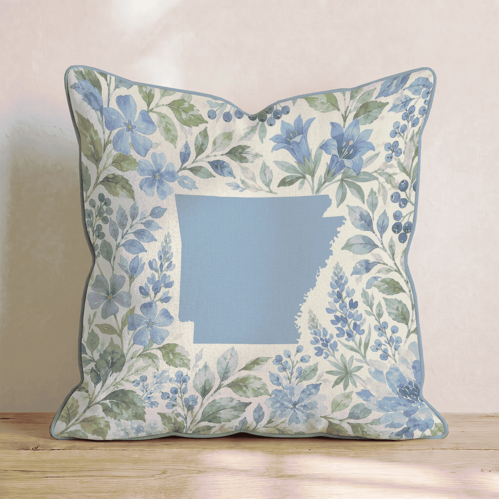 Floral Arkansas Throw Pillow - Hillcroft Home