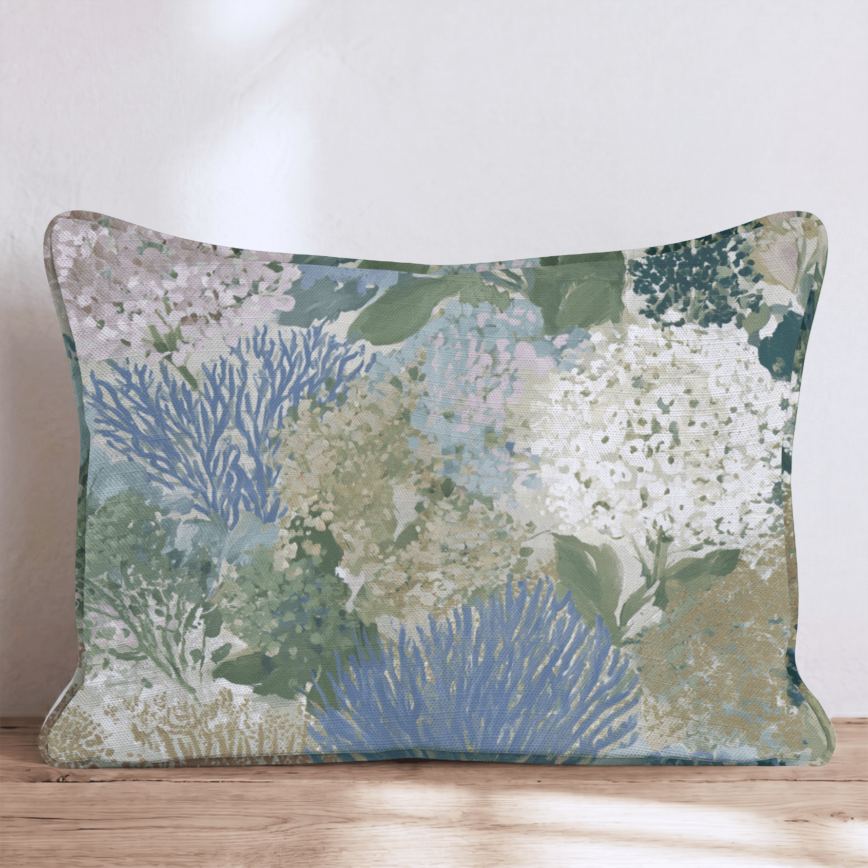 Floral Coast Throw Pillow - Hillcroft Home