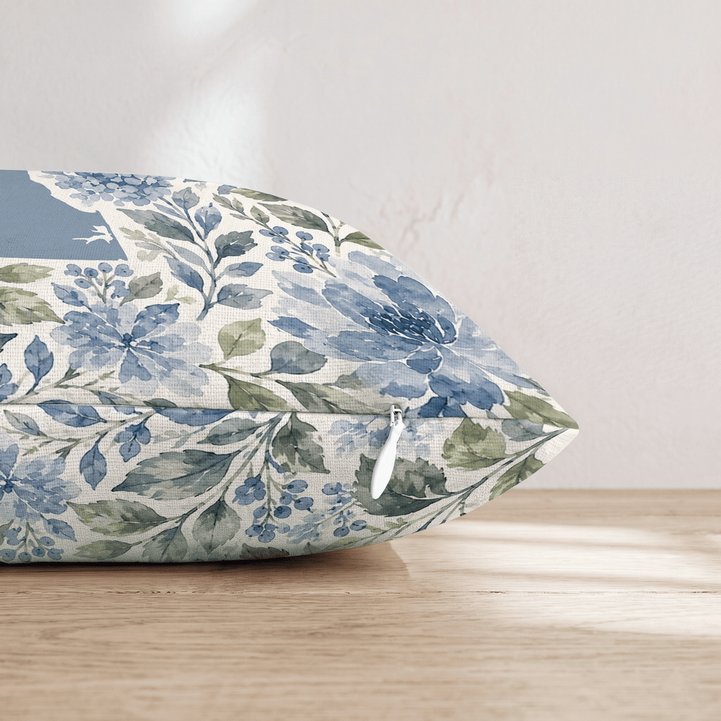 Floral Deleware Throw Pillow - Hillcroft Home