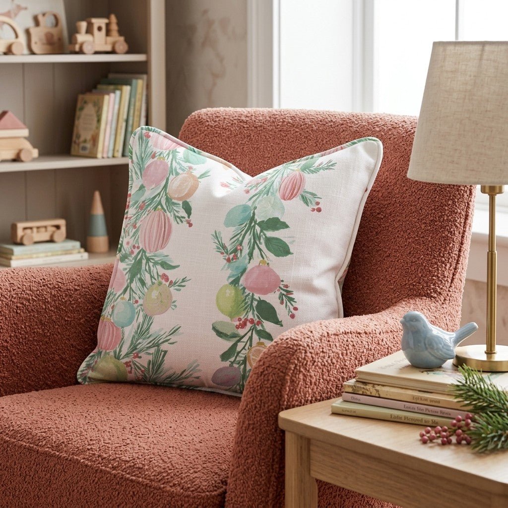 Floral Doodle Chic Throw Pillow - Hillcroft Home