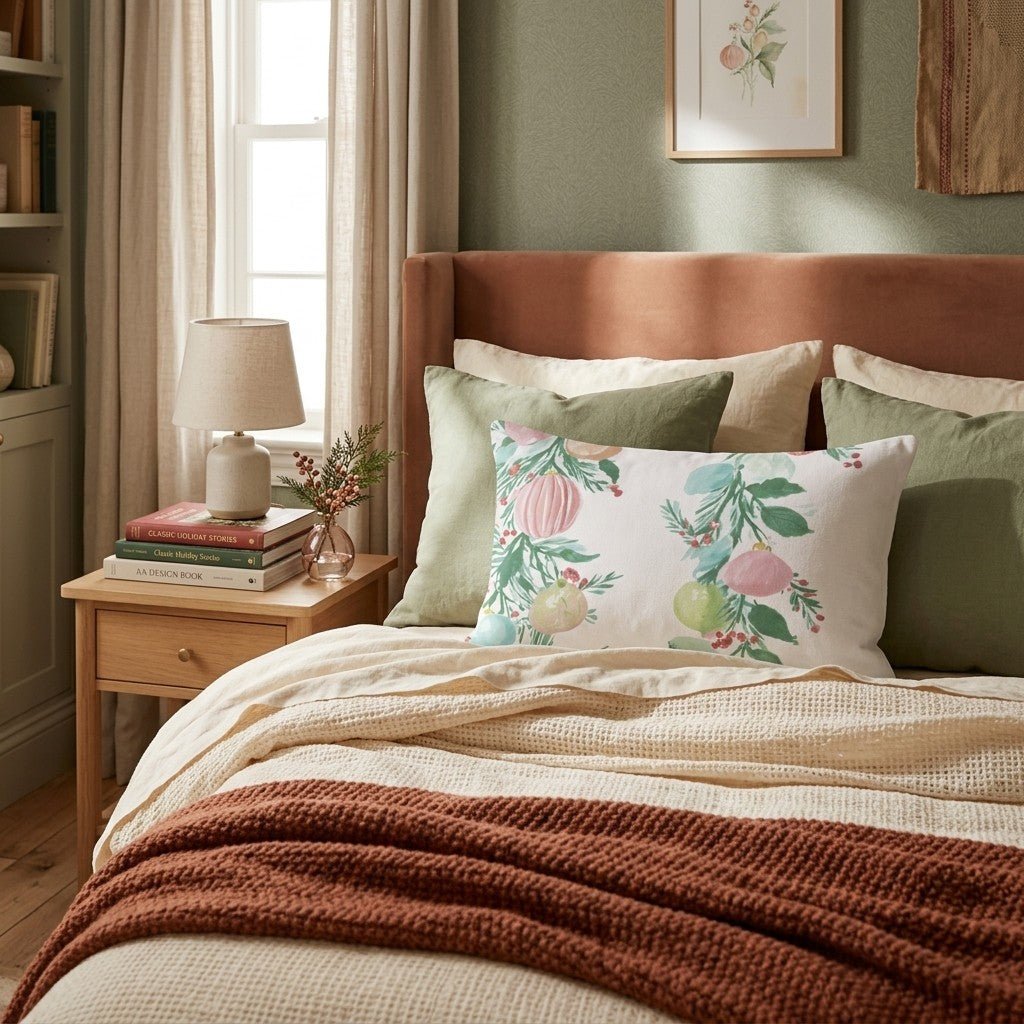 Floral Doodle Chic Throw Pillow - Hillcroft Home