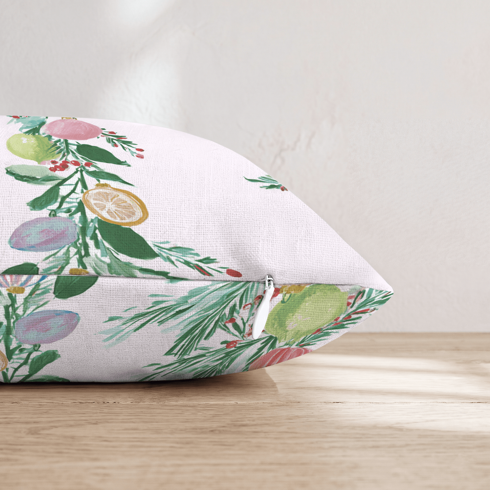 Floral Doodle Chic Throw Pillow - Hillcroft Home