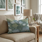 Floral Fan Throw Pillow - Hillcroft Home