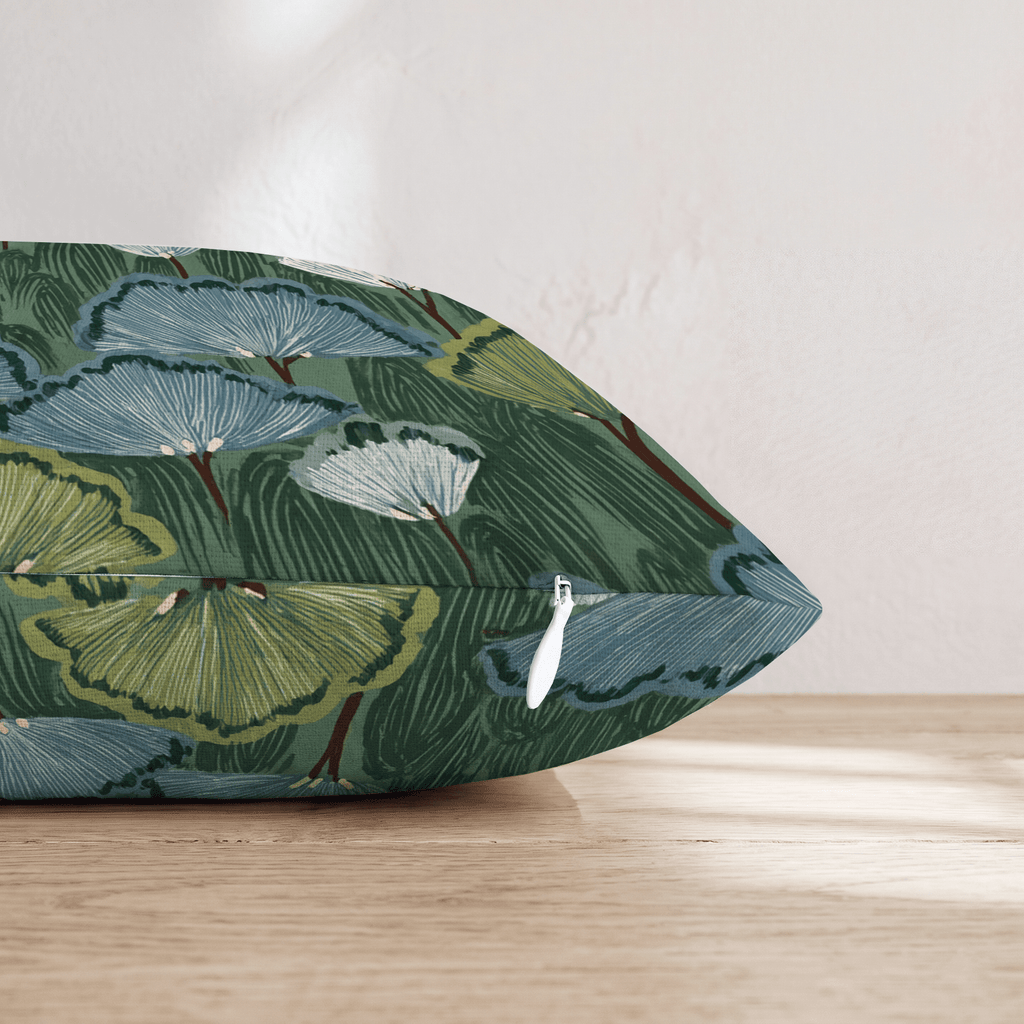 Floral Fan Throw Pillow - Hillcroft Home
