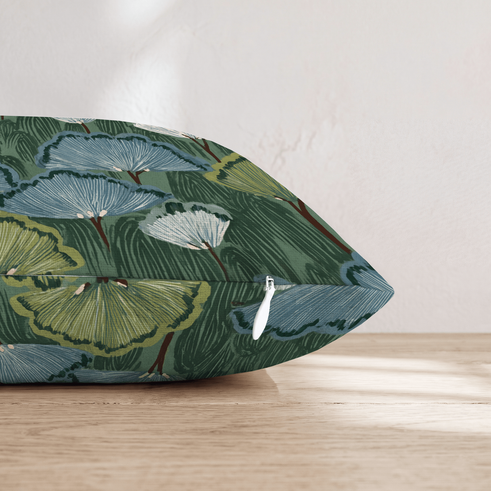 Floral Fan Throw Pillow - Hillcroft Home