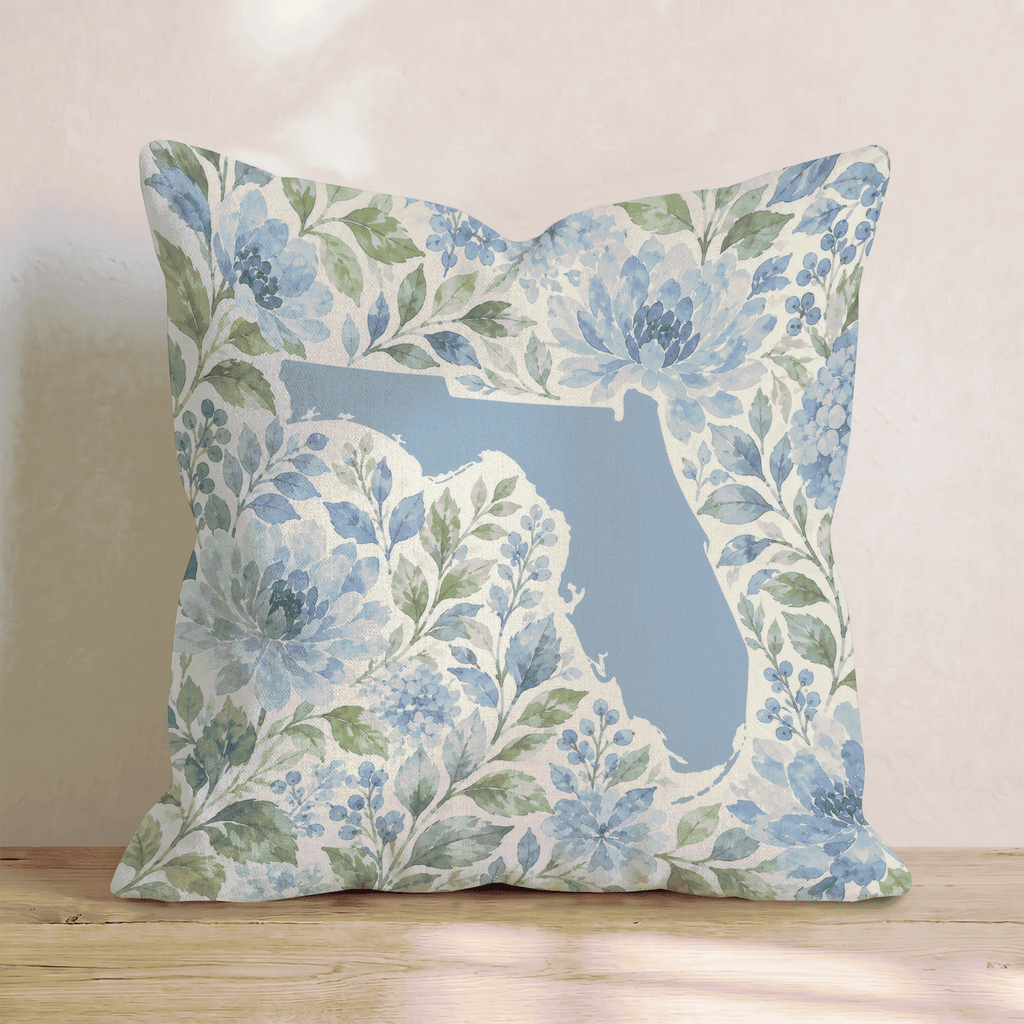 Floral Florida Throw Pillow - Hillcroft Home