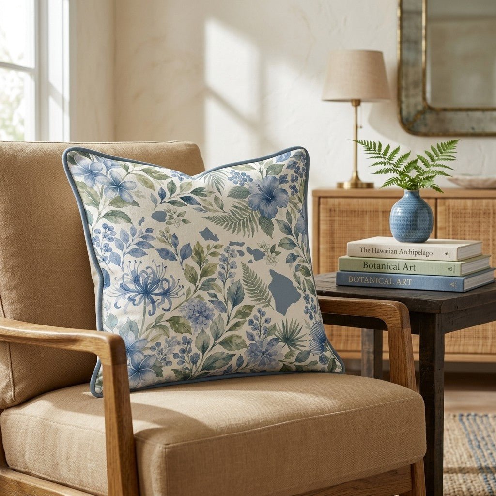 Floral Hawaii Throw Pillow - Hillcroft Home