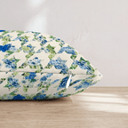 Floral Houndstooth Throw Pillow - Hillcroft Home
