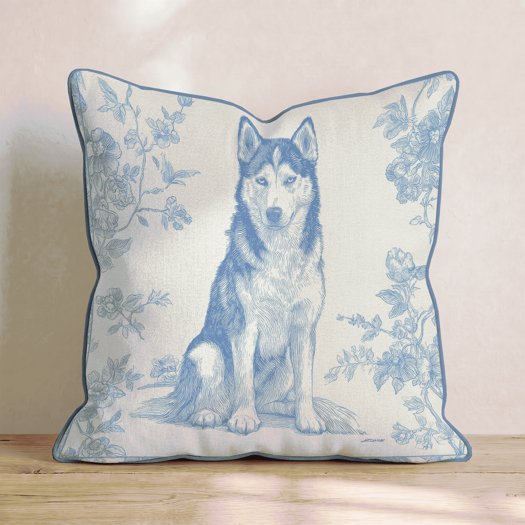 Floral Husky Throw Pillow - Hillcroft Home