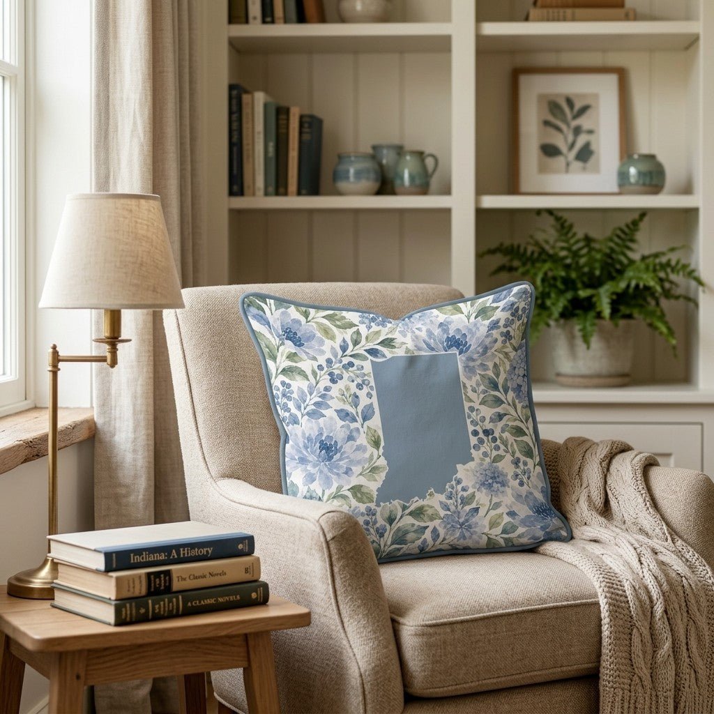 Floral Indiana Throw Pillow - Hillcroft Home