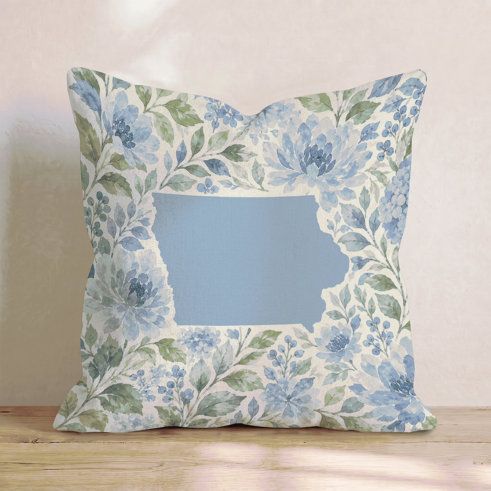 Floral Iowa Throw Pillow - Hillcroft Home