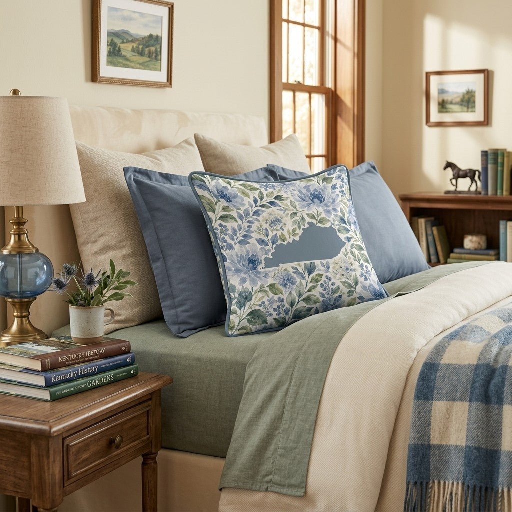 Floral Kentucky Throw Pillow - Hillcroft Home