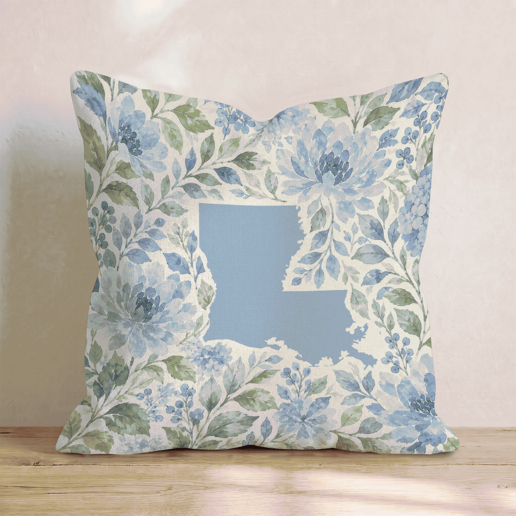 Floral Louisiana Throw Pillow - Hillcroft Home