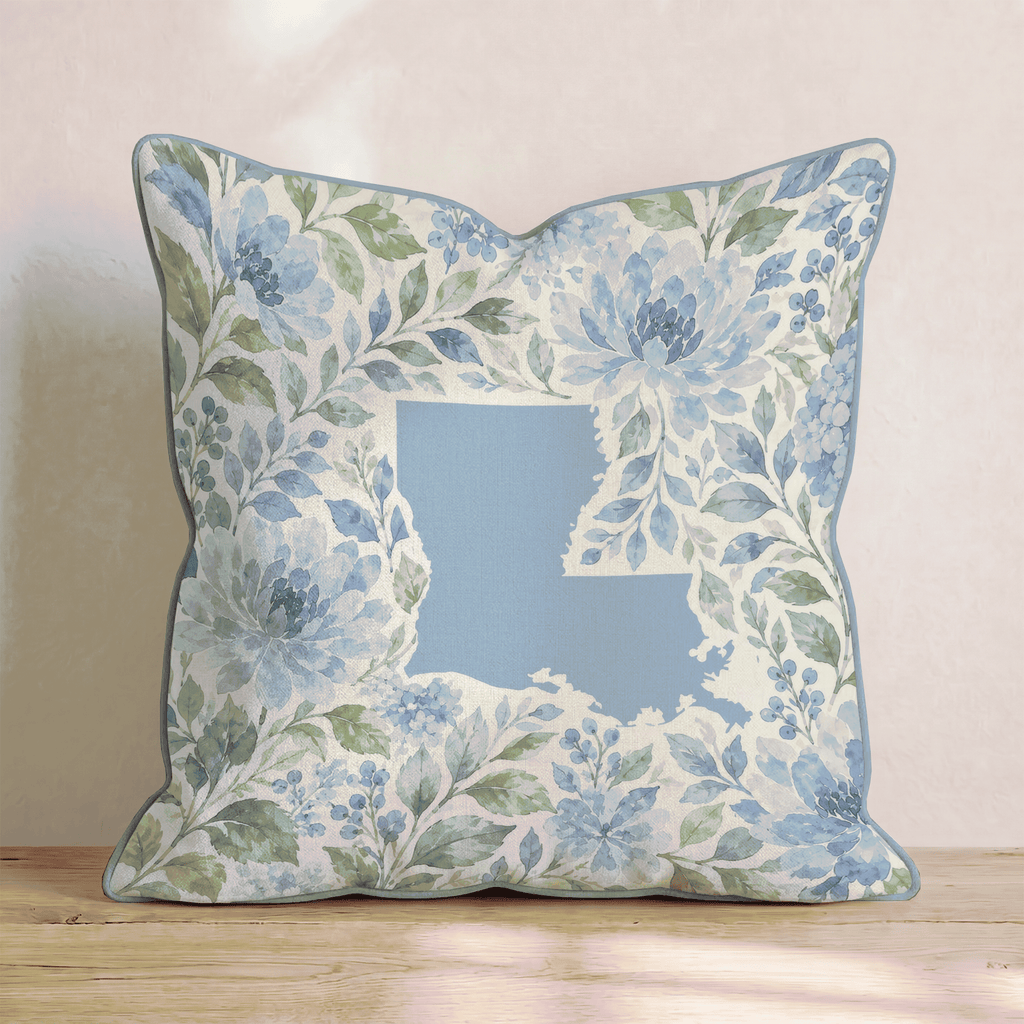 Floral Louisiana Throw Pillow - Hillcroft Home