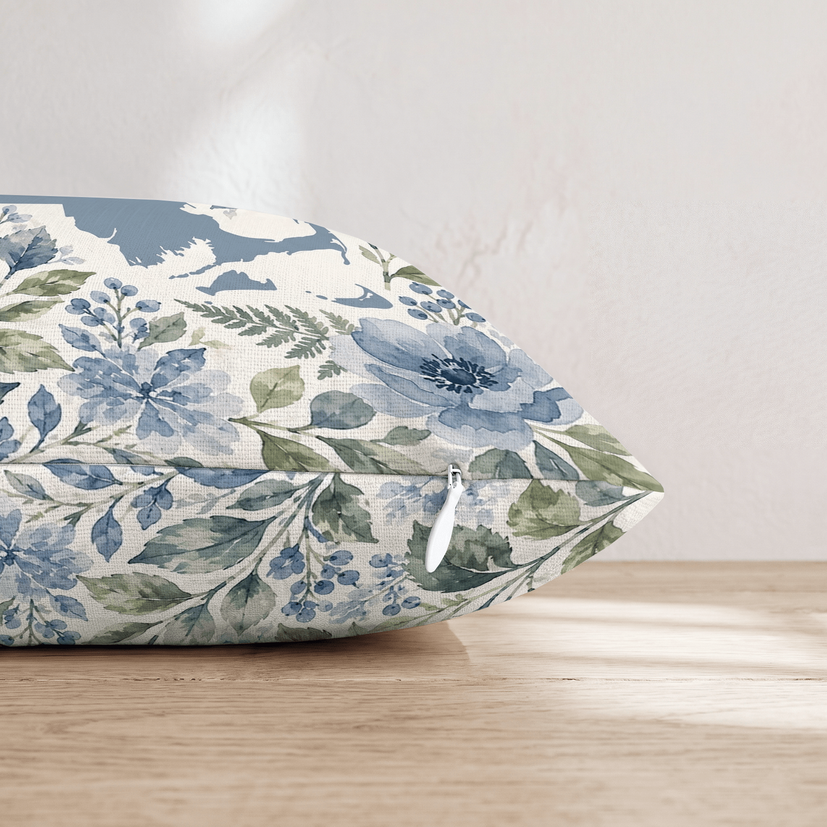 Floral Massachusetts Throw Pillow - Hillcroft Home