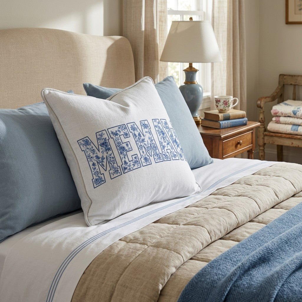 Floral Memaw Throw Pillow - Hillcroft Home