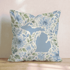 Floral Michigan Throw Pillow - Hillcroft Home