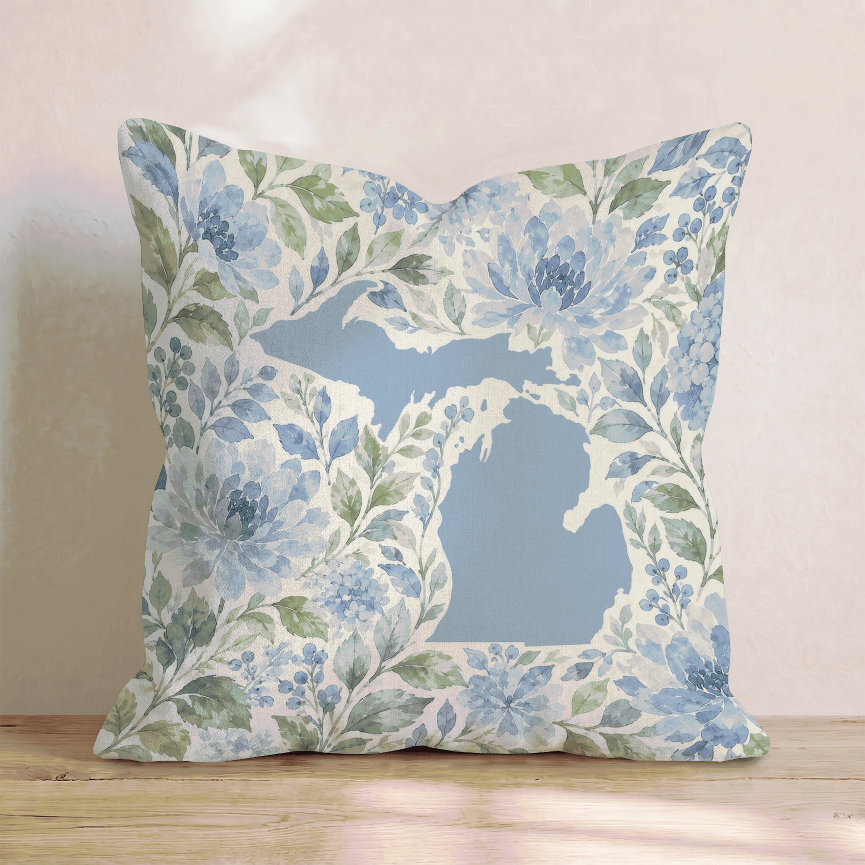 Floral Michigan Throw Pillow - Hillcroft Home