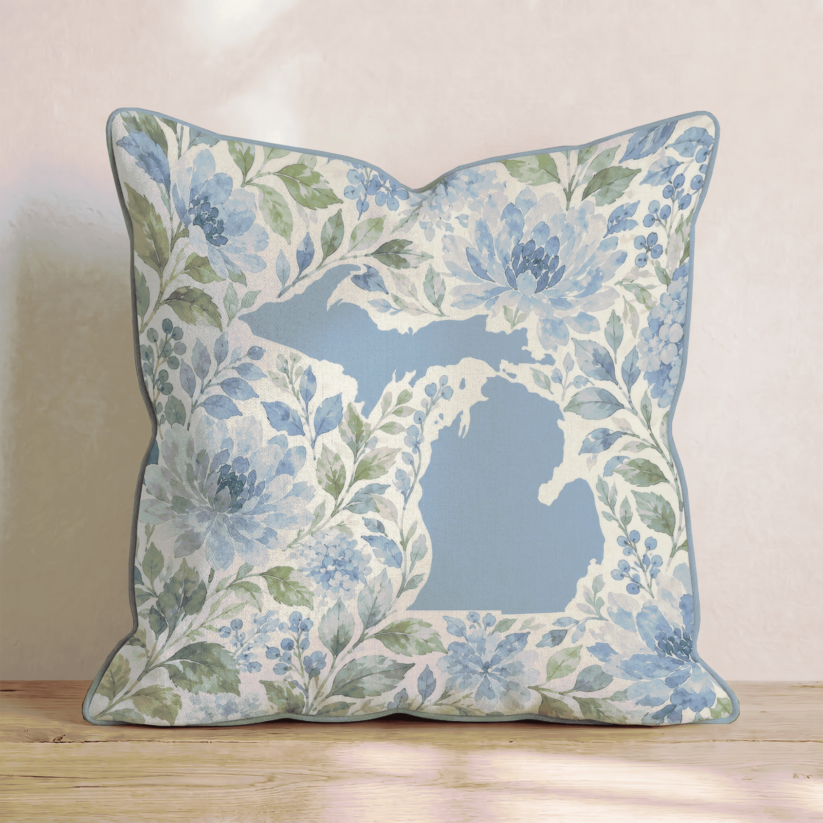 Floral Michigan Throw Pillow - Hillcroft Home