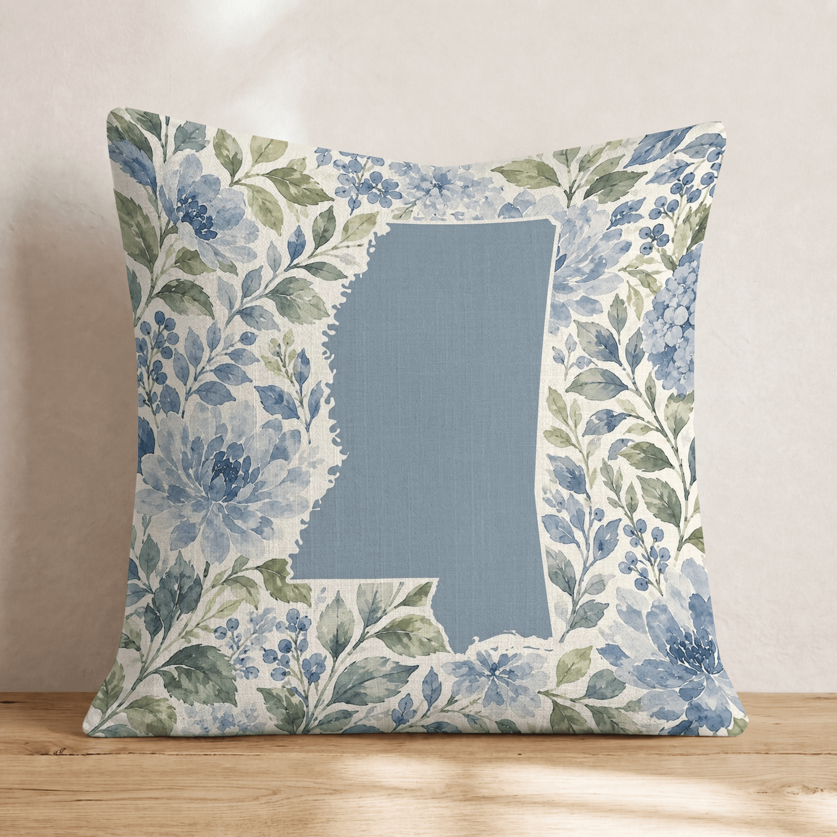 Floral Mississippi Throw Pillow - Hillcroft Home